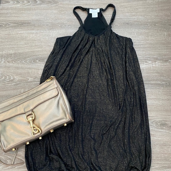 ❤️ Symmetry Black Gold Shimmer Dress. NWOT - Picture 8 of 8